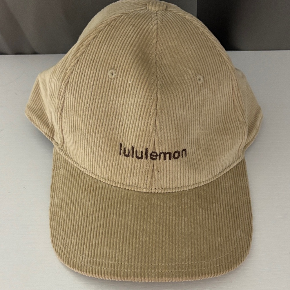 NWOT Lululemon Athletica Tan Corduroy Ball Cap
